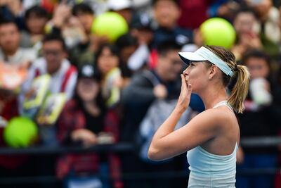 Maria Sharapova. AFP