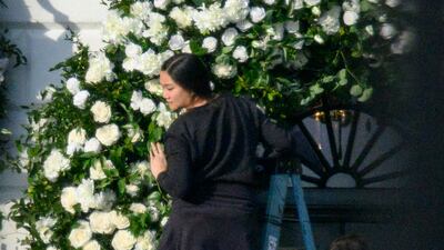 Rafanelli Events was given the job of decorating the South Lawn for the event. AFP