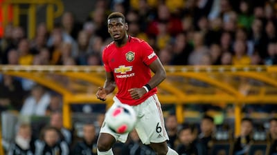 Pogba in action on Monday evening.