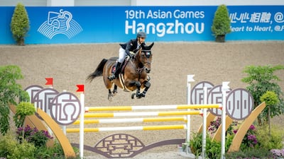 Another successful clearance by Omar Al Marzooqi at the Asian Games in Hangzhou. Credit: Helen Cruden