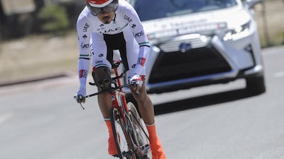 Yousif Mirza will be part of the five-man UAE Team Emirates team competing at the Hammer Series. Courtesy UAE Team Emirates