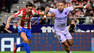 Stefan Savic - 8, His defending was no-nonsense, clearly to the frustration of Memphis Depay in the first half, and he never looked like being beaten. AFP