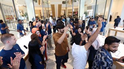 Customers flock to the store
