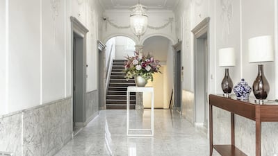 The entrance lobby at The Mayor's Residence.