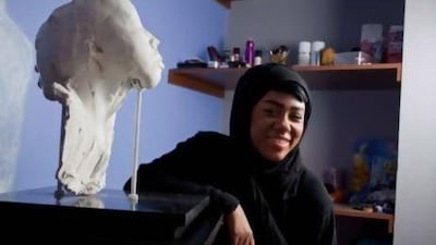 Emirati Nouf Al Jahdhami, 19, is a prosthetic makeup artist. Antonie Robertson / The National