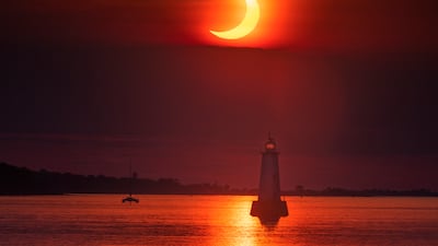 Sachin Jagtap captured this ‘ring of fire’ solar eclipse on June 10 from the New Jersey shoreline.