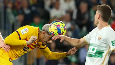 Ronald Araujo – 7. Barcelona’s best defender is back from a groin injury and looked to be fine, if not 100 per cent, though his manager Xavi was asking him how he was feeling with 20 minutes to play. Yellow card after 73. AP