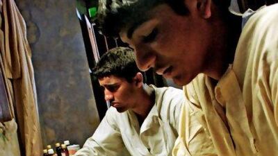 A still from Sabeel, a short film with no dialogue that tells the story of two boys living in the Northern Emirates.