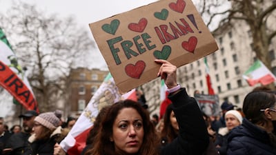 Thousands of Iranians in exile joined anti-government protests in London and other European cities in January. Reuters