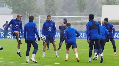 England training in Iceland. Reuters