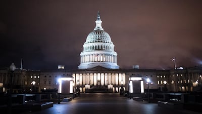 The US Capitol building in Washington, DC. American money-market funds have bought the bulk of the roughly $2.2 trillion of bonds and notes issued by the US Treasury to pay for pandemic relief programmes. Bloomberg