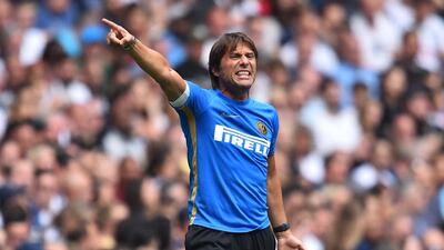 Antonio Conte faces Lecce, the club where he began his playing career 34 years ago, in his first Serie A game in charge of Inter, on Monday. AFP