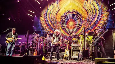 Dead & Company was formed by surviving members Bob Weir, centre, Micky Hart, back right, and Bill Kreutzmann, back left, and included John Mayer, left, and musicians Oteil Burbridge, right, and Jeff Chimenti, not pictured. Photo Courtesy: Jay Blakesberg