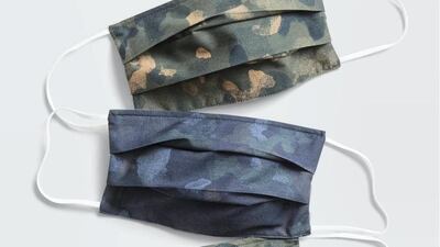 Three-pack of camouflage face masks, Dh89, Gap. Courtesy Gap
