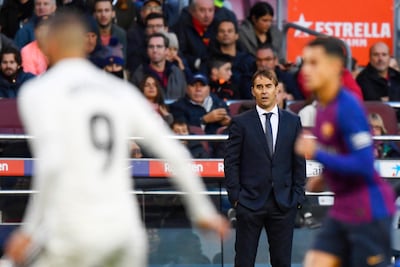 Real Madrid manager Julen Lopetegui is under pressure to keep his job. AFP