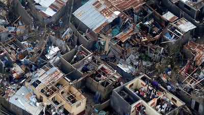 Destroyed houses after Hurricane Matthew passes Jeremie, Haiti on October 5, 2016. Carlos Garcia Rawlins/Reuters