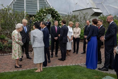 The G7 leaders gather at The Eden Project during the G7 Summit on June 11, 2021 in St Austell, Cornwall. Getty