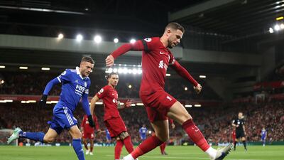 Jordan Henderson 5 - The Liverpool captain wasn’t at his best as he gave away possession at times when there was no real pressure. An off-night for the midfielder. Getty Images