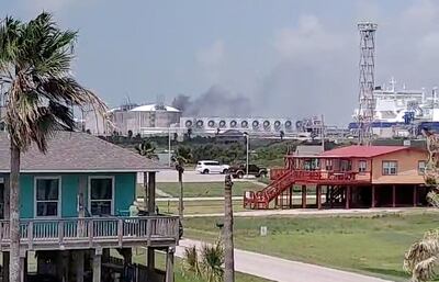 Smoke billows from the Freeport LNG plant in Quintana, Texas, US, on June 8, 2022. The plant, which has suffered a string of previous accidents, provides almost a fifth of US exports. Reuters