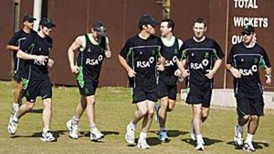 The Ireland team are put through their paces at the Zayed Cricket Academy ahead of their match with Afghanistan in Sri Lanka.