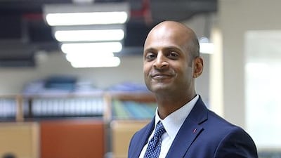 Adnan Nalwala, CEO of Akar Technical Services, at his office in Dubai. Satish Kumar / The National