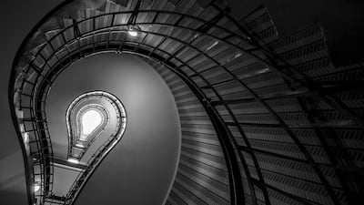 Winner of the architecture category was 'Brilliant Design' by Remuna Beca, which was captured in Prague. Photo: Remuna Beca / Black and White Photo Awards