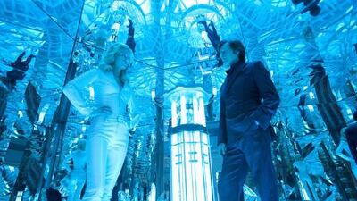 January Jones and Kevin Bacon play mutants scheming to trigger a nuclear war that would destroy all humanity and clear the way for their kind to take over in X-Men: First Class, a prequel to the series.