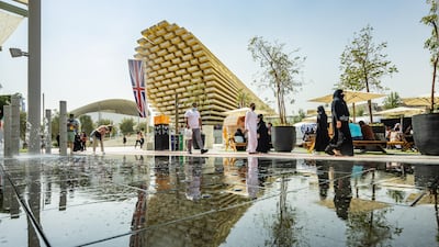 The UK pavilion has a restaurant beneath it serving traditional fish and chips. Photo: Walaa Alshaer / Expo 2020 Dubai