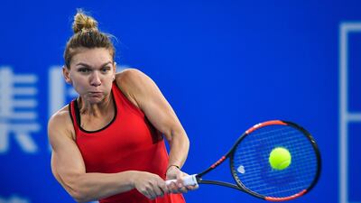 Simona Halep is through to the Shenzhen Open quarter-finals after beating Duan Yingying on Wednesday. AFP