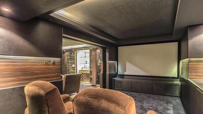 Film fans will be impressed by the big screen. Courtesy LuxuryProperty.com