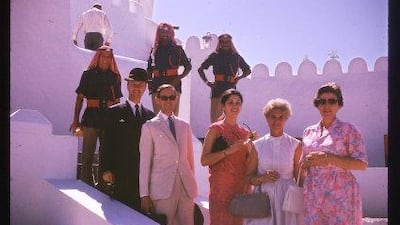 British diplomats and family members visit Al Jahili Fort in October 1966