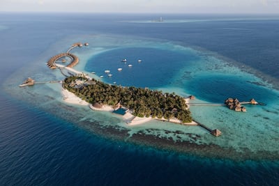 Huvafen Fushi is 30 minutes away from Male's international airport. Small Luxury Hotels of the World