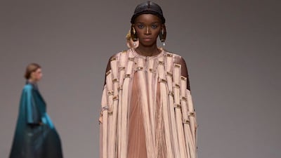 The Maison Sara Chraibi haute couture collection at Dubai Fashion Week. Photo: Dubai Fashion Week