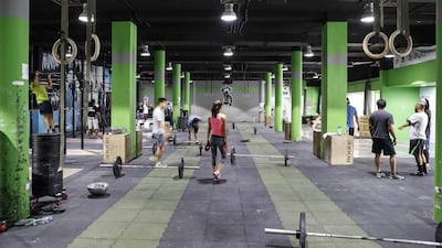 The CrossFit Metalize gym in Ras Al Khor. As awareness of the importance of a healthier lifestyle grows, so do the number of UAE fitness facilities. Antonie Robertson / The National