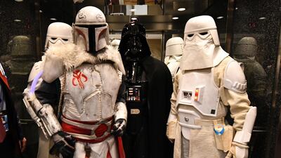 Disney Star Wars characters. Ron Chenoy-USA TODAY Sports