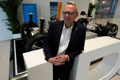 Stephan Wollenstein, who first came to the country in 2004, will step down as VW's China chief executive at the end of this month. AP