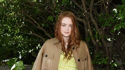 Sadie Sink attends the Kate Spade show during New York Fashion Week on September 7, 2019. AFP