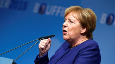 Mrs Merkel's CDU party suffered losses in regional elections. Reuters