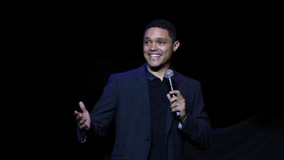 South African comedian Trevor Noah is coming back to Abu Dhabi in October. AP