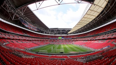 Interior view of the Wembley Stadium. Uefa said on Thursday that it has picked London to replace Brussels as a host city for the 2020 European Championship. That means Wembley Stadium will host an additional four games on top of the semi-finals and final. Domenic Aquilina / EPA