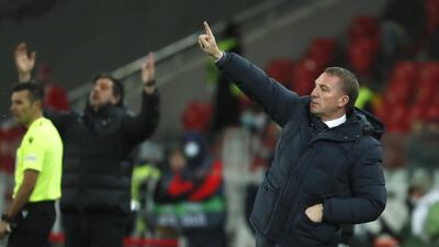 Leicester manager Brendan Rodgers. EPA