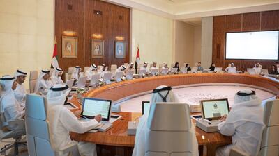 Sheikh Mohammed chairs a Cabinet meeting