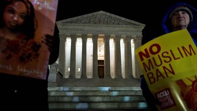 Challenges continue for the six predominantly Muslim countries, charging that the ban discriminates on the basis of religion in violation of the U.S. Constitution and is not permissible under immigration laws. AFP PHOTO / Brendan Smialowski