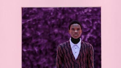 Prada worked around the practical long john as the key piece in its autumn / winter 2021 collection. Courtesy Prada