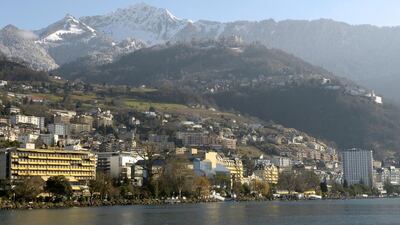 Following two consecutive years of decline, luxury prices in Geneva should stabilise as buyer confidence improves. Above, a general view of Montreux from Lake Geneva in Switzerland. Philippe Desmazes / AFP
