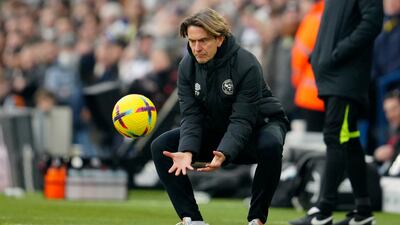 Brentford manager Thomas Frank. AP
