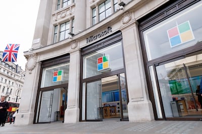 The Microsoft experience centre in London. Getty