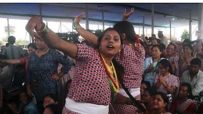 Gurkha women dance during a ceremony last month to mark the signing of an agreement to create the Gorkhaland Territorial Administration in the north-east of the Indian state of West Bengal. Tamal Roy / AP Photo