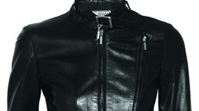 The leather jacket was a key item in Posh’s wardrobe during the later Spice Girls years. This black Versace number fetched £656 (Dh4,009). Courtesy theoutnet.com