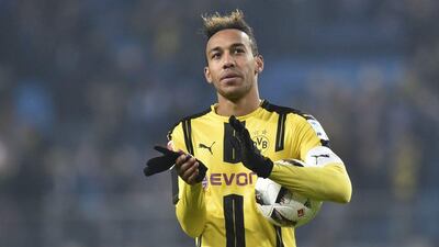 Borussia Dortmund's Pierre-Emerick Aubameyang scored four goals in the 5-2 win over Hamburg in the Bundesliga on Saturday, November 5, 2016. Fabian Bimmer / Reuters